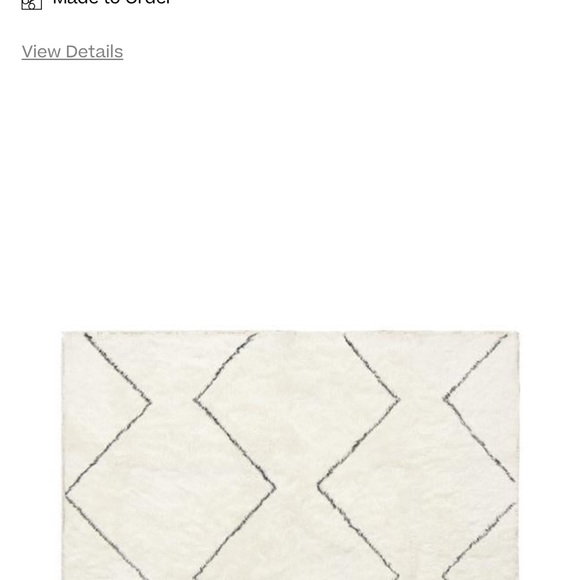 Ruggable Moroccan Zigzag Plush Black and white chevron plush 3x5 mat and cover - Picture 7 of 7